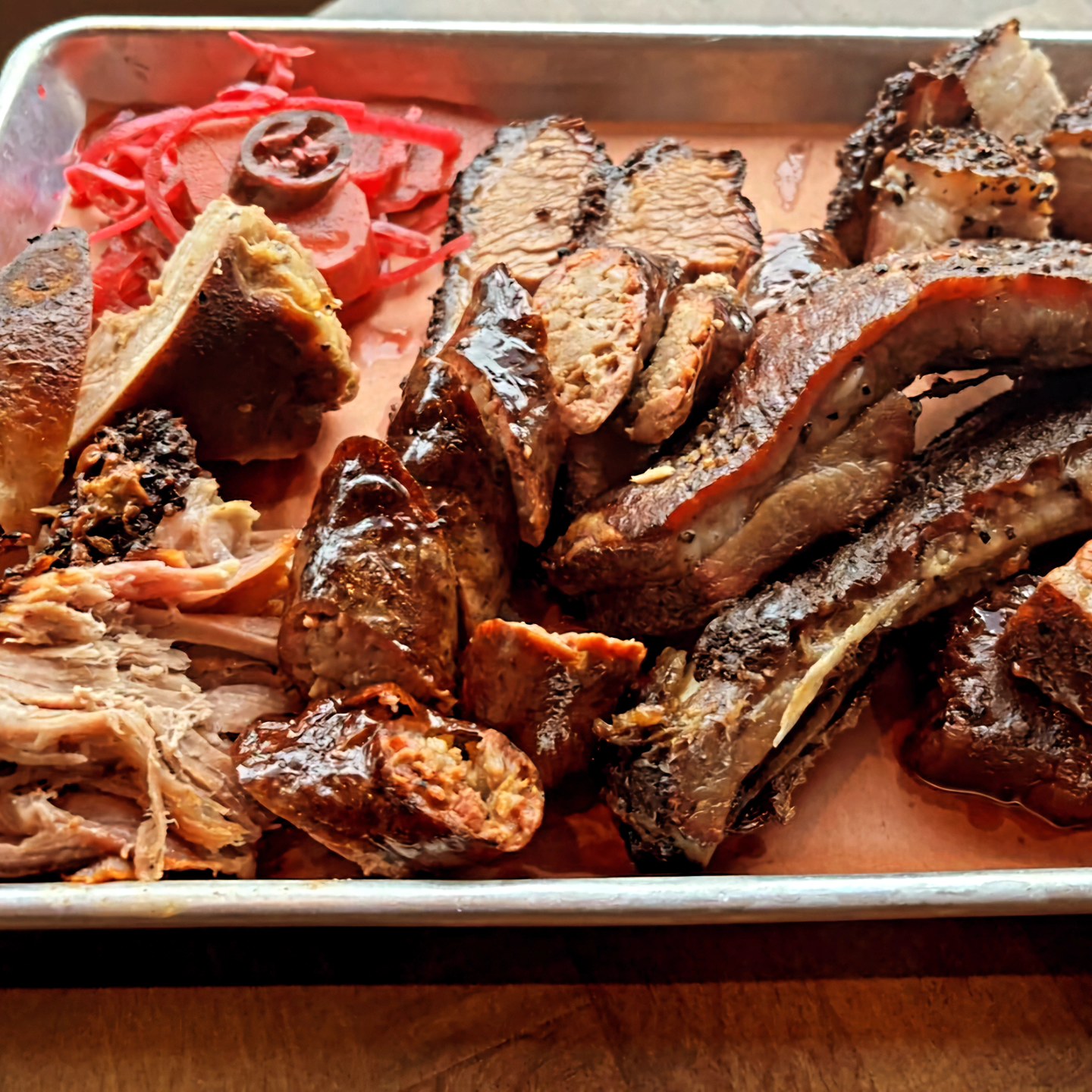 Smoked meat close-up