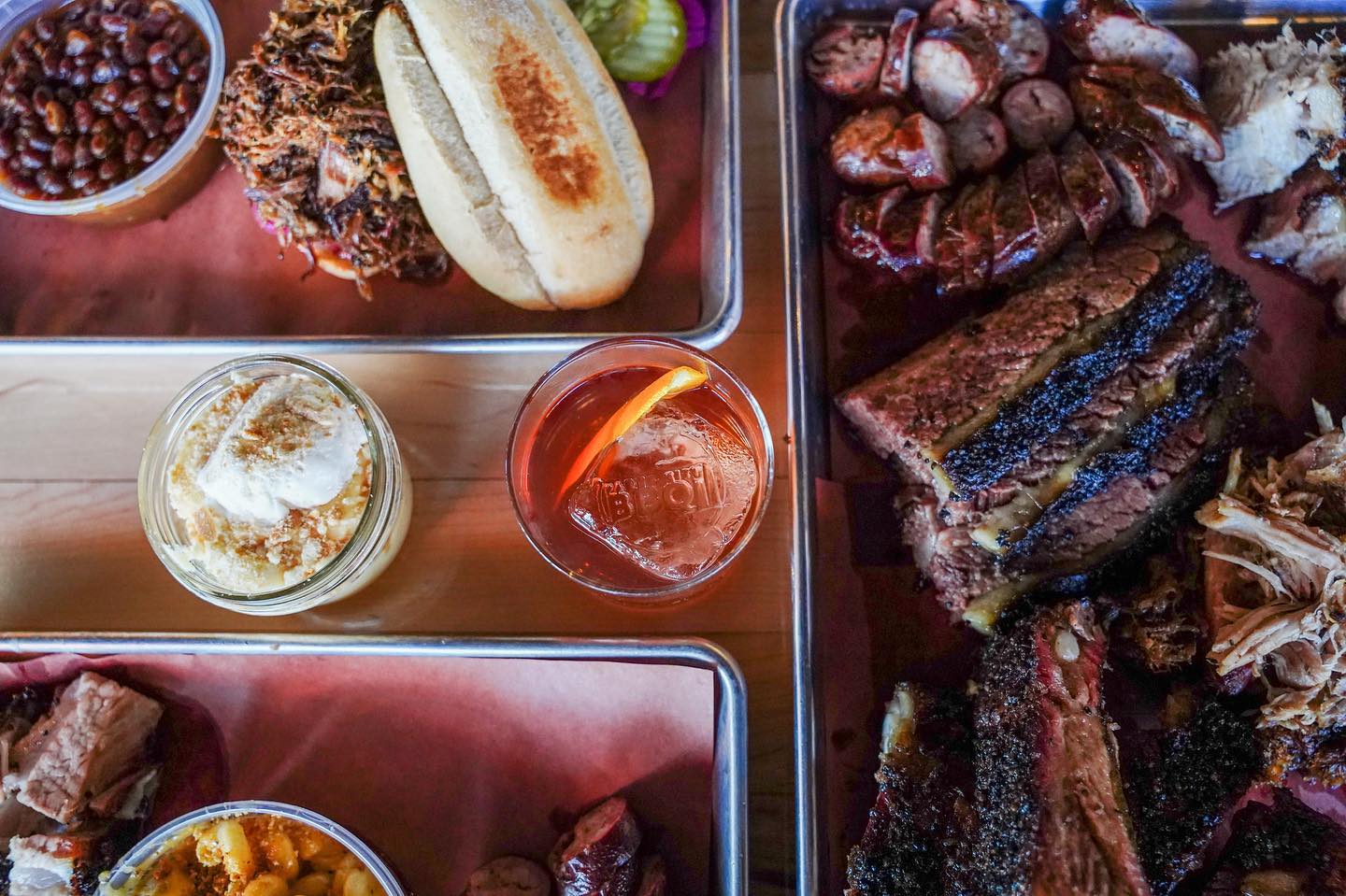 Barbecue paired with a craft cocktail